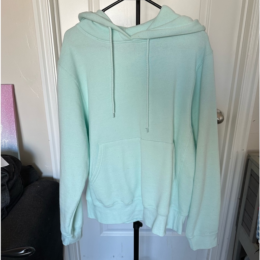 Mint blue hoodie